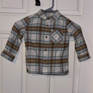 Plaid Button Down Kids Shirt